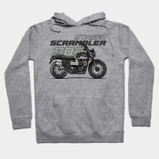 Street Scrambler 900 - Green Hoodie